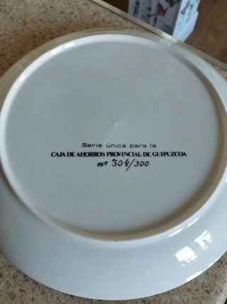 Plato decorativo Plaza Gipuzkoa