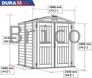 Caseta PVC Storemate Plus 190x186x213 cm - Duramax