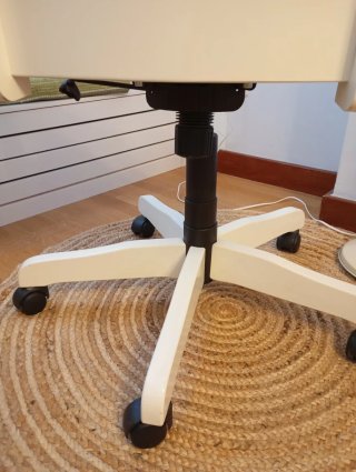 Silla Escritorio Blanca Estilo Art Decó. No envio