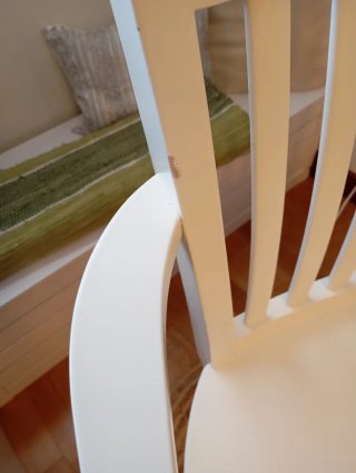 Silla Escritorio Blanca Estilo Art Decó. No envio