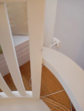 Silla Escritorio Blanca Estilo Art Decó. No envio