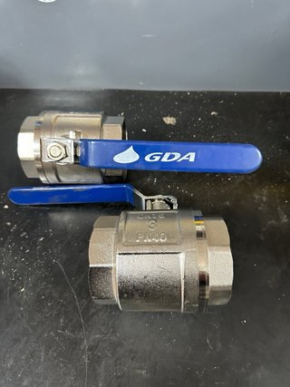 2 Válvulas de Bola Latón 3 Pulgadas