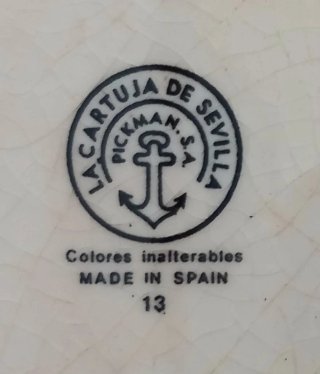 Bandeja La Cartuja de Sevilla Pickman Pequeña