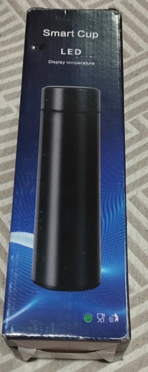 E_Lote 2 Botellas Termo 500ml lector LED Temperatu
