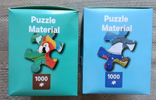 Lote 2 puzzles Tedi de 1.000 piezas, completos.