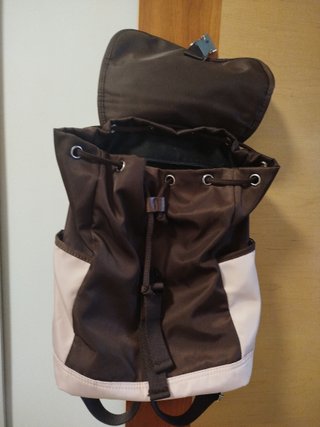 Mochila Marrón y Rosa