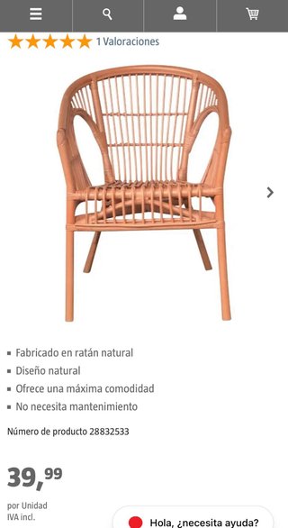 2 Sillones Ratán NUEVOS