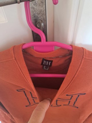 Sudadera Pedro del Hierro Logo Talla L Naranja