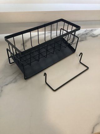Organizador de fregadero negro