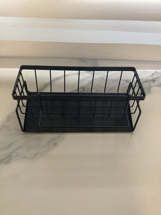 Organizador de fregadero negro