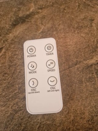 Ventilador de mesa blanco