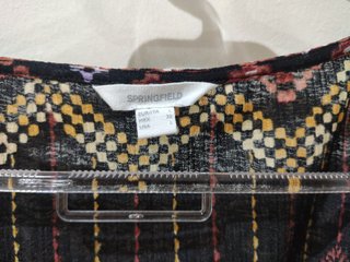 Top Springfield Talla L Estampado Étnico