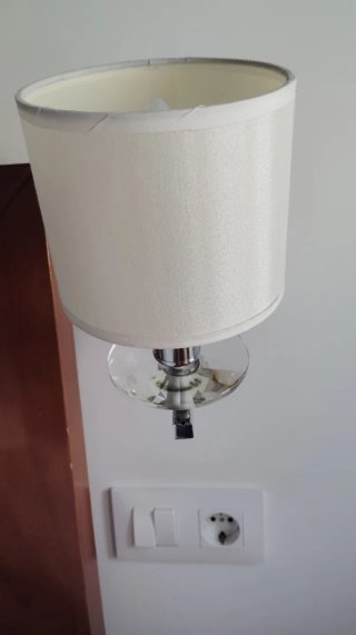 2 Apliques de pared acero y tela