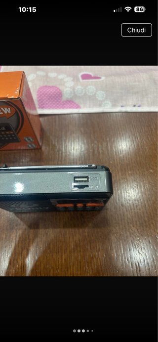 Mini Radio PRONLY FM Bluetooth Nera