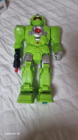 Robot Juguete Niño Verde con Pistola
