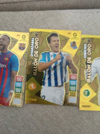 Cartas Fútbol Balón de Oro y Champions
