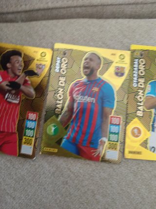 Cartas Fútbol Balón de Oro y Champions