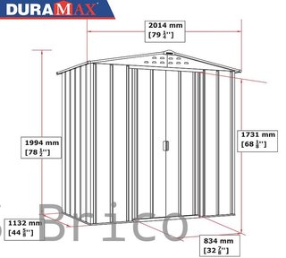 Caseta Metálica Top Venus 113x201x199 cm - Duramax
