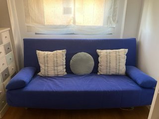 Sofá Cama Azul 2 Plazas