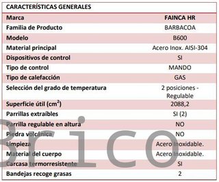 Barbacoa Gas Serie 500 - B600