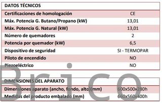 Barbacoa Gas Serie 500 - B600