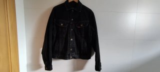 Cazadora Vaquera Vintage Negra