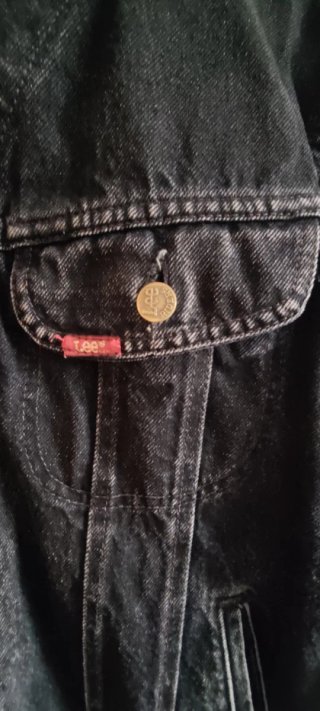 Cazadora Vaquera Vintage Negra