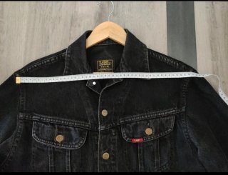 Cazadora Vaquera Vintage Negra