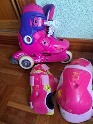 Patines Oxelo Talla 26-28 + Protecciones