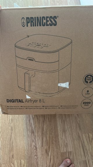 Princess Digital Airfryer 8L • 2000W • PFAS Free