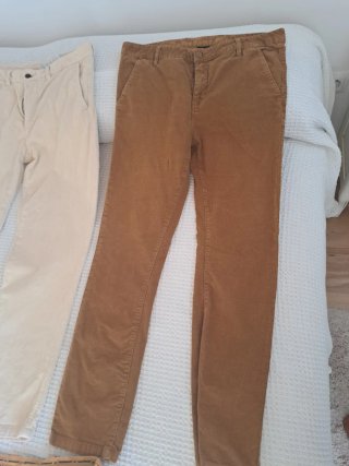 Lote 3 Pantalones Pana Hombre Cortefiel Talla 44-6