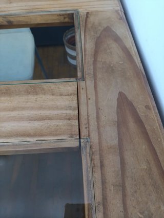 Mesa comedor madera rústica + 4 sillas