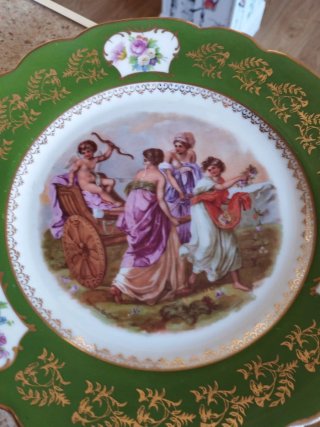 Platos decorativos de porcelana
