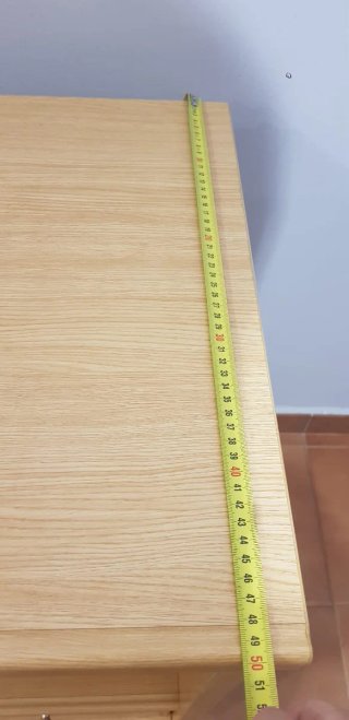 Mesa de ordenador con cajón y ruedas