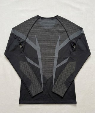 Camiseta Gymshark Compresión Gris/Negro