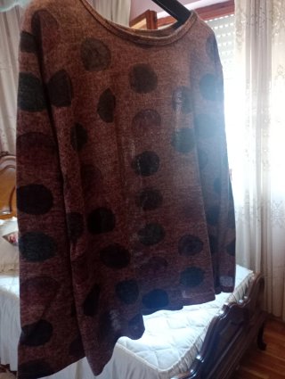 Jersey de manga larga con lunares