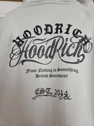 Sudadera Hoodrich Blanca con Cremallera