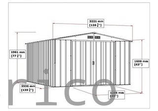 Caseta Metálica Eco Alcoy 353x322x196 cm - Duramax