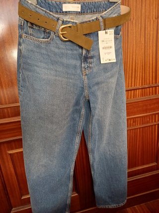 Jeans, Zara Croped Talla M/38