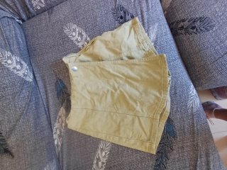 Falda pantalón beige/verde
