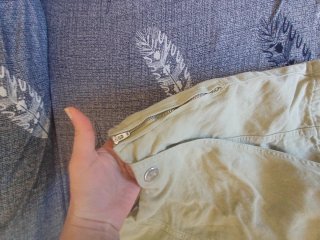 Falda pantalón beige/verde