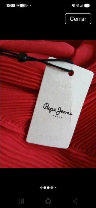Vestido Pepe Jeans Rojo Evento Nuevo