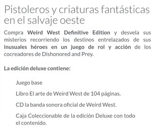 PS5 Weird West: Definitive Edition Deluxe