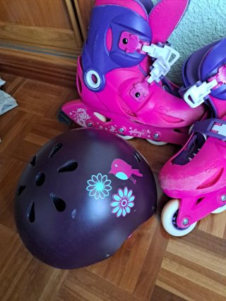 Patines oxelo 32-34 + casco