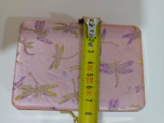 Joyero pequeño lila con libélulas