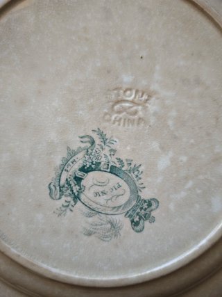 Antiguo Plato Loza Inglesa S. XIX