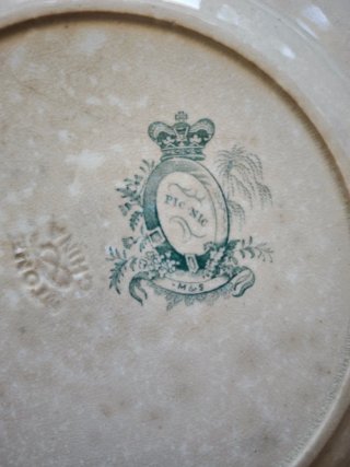 Antiguo Plato Loza Inglesa S. XIX