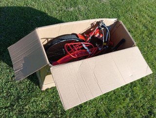Bicicleta plegable YOGOICE roja