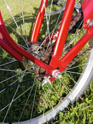 Bicicleta plegable YOGOICE roja