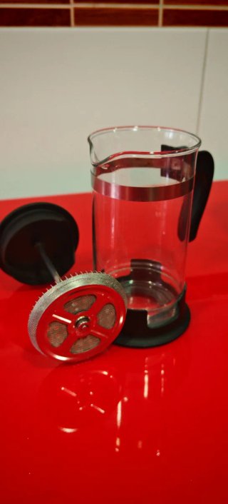 Cafetera de émbolo de cristal